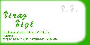 virag higl business card